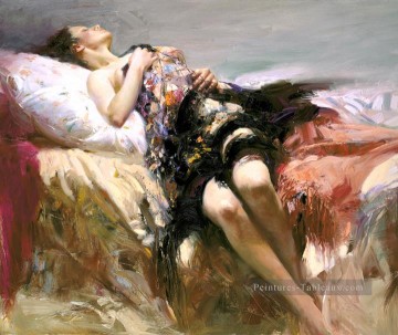 Sensuality lady peintre Pino Daeni Peinture à l'huile